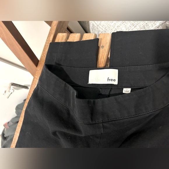 Wilfred Free Aritzia Black Skinny Side Zip Pants with button closure Size 2 - Picture 5 of 7